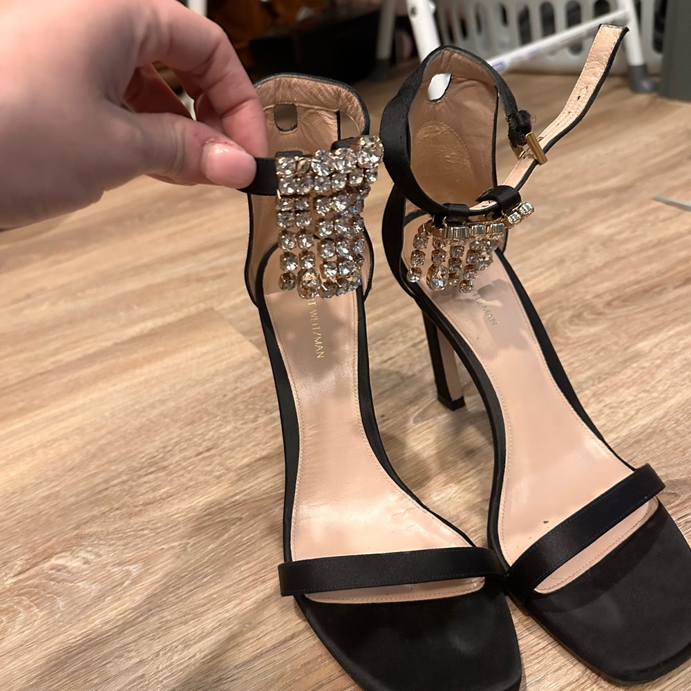 Stuart Weitzman Jeweled heeled sandals size 9